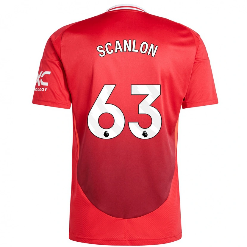 Danxen Kinder James Scanlon #63 Hellrot Heimtrikot Trikot 2024/25 T-Shirt Schweiz