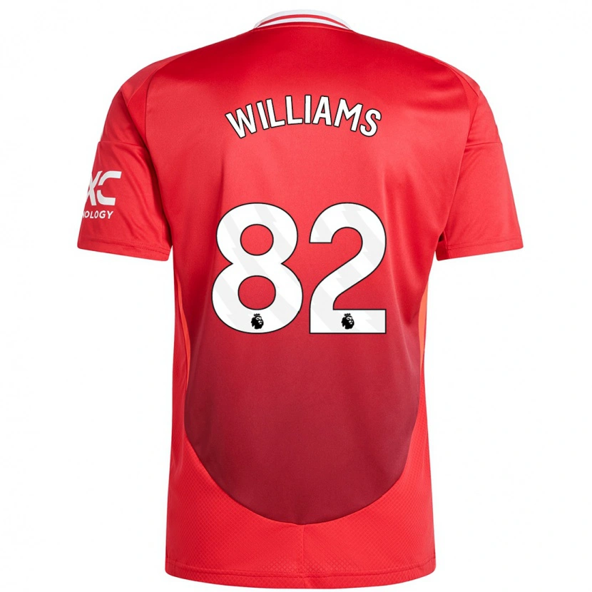 Danxen Kinder Ethan Williams #82 Hellrot Heimtrikot Trikot 2024/25 T-Shirt Schweiz