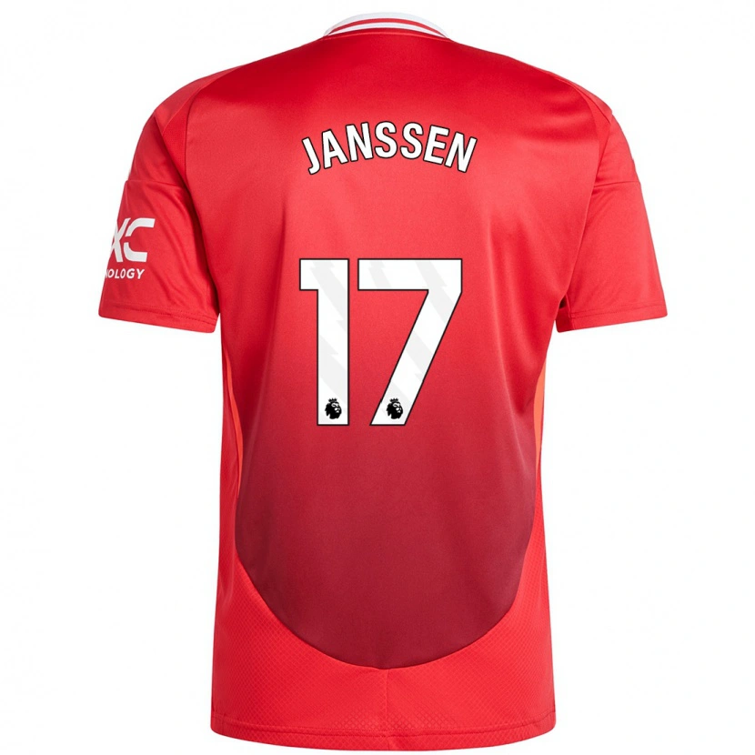 Danxen Kinder Dominique Janssen #17 Hellrot Heimtrikot Trikot 2024/25 T-Shirt Schweiz