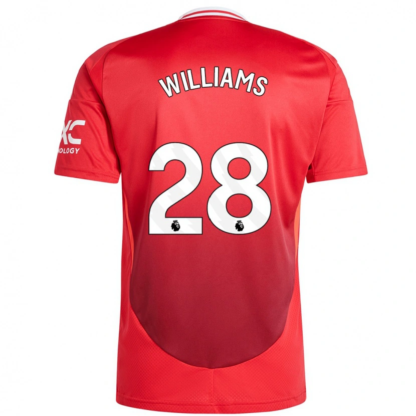 Danxen Kinder Rachel Williams #28 Hellrot Heimtrikot Trikot 2024/25 T-Shirt Schweiz