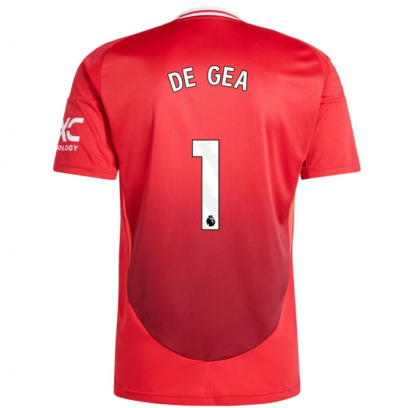 Danxen Kinder David De Gea #1 Hellrot Heimtrikot Trikot 2024/25 T-Shirt Schweiz