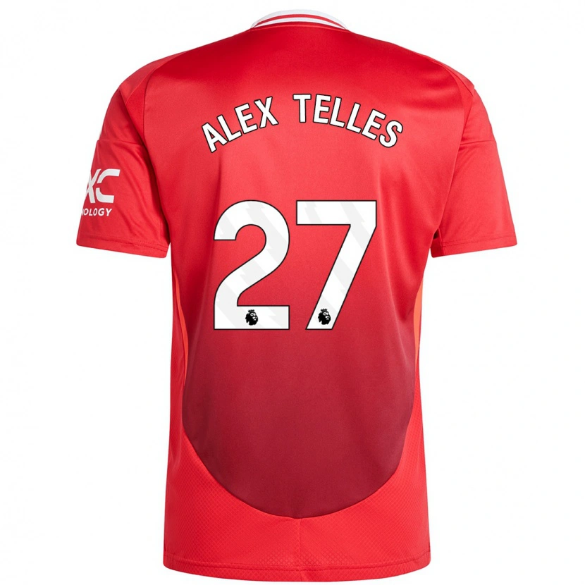 Danxen Kinder Alex Nicolao Telles #27 Hellrot Heimtrikot Trikot 2024/25 T-Shirt Schweiz