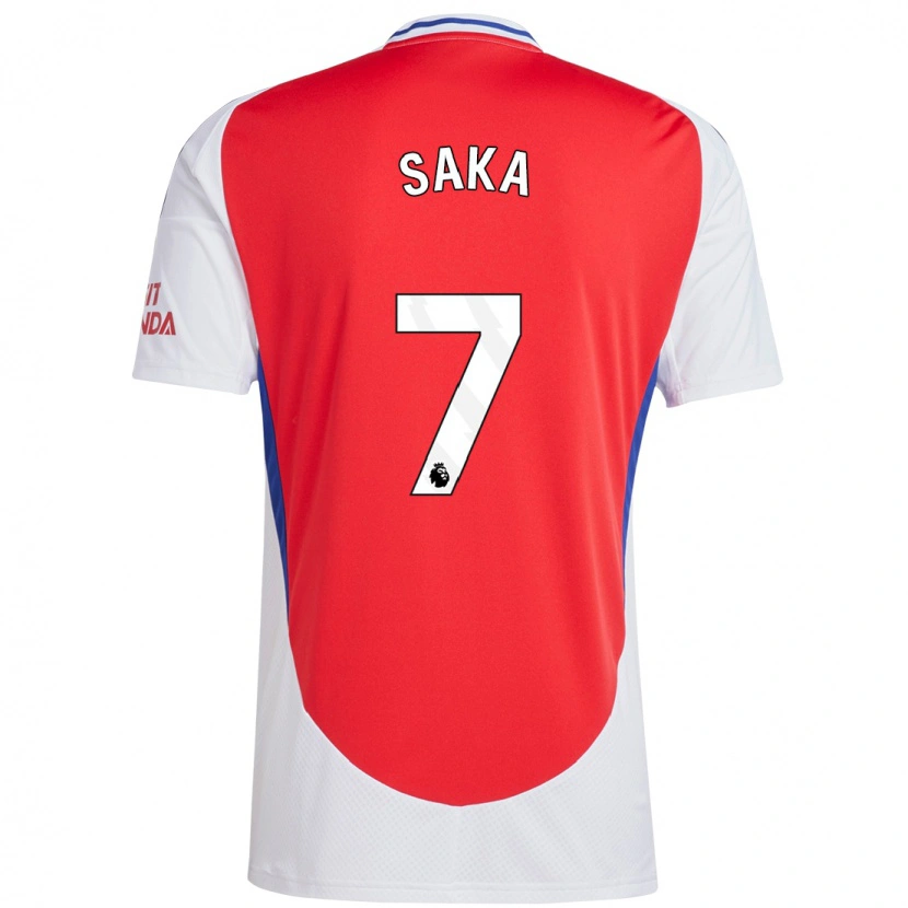 Danxen Kinder Bukayo Saka #7 Rot Weiß Heimtrikot Trikot 2024/25 T-Shirt Schweiz