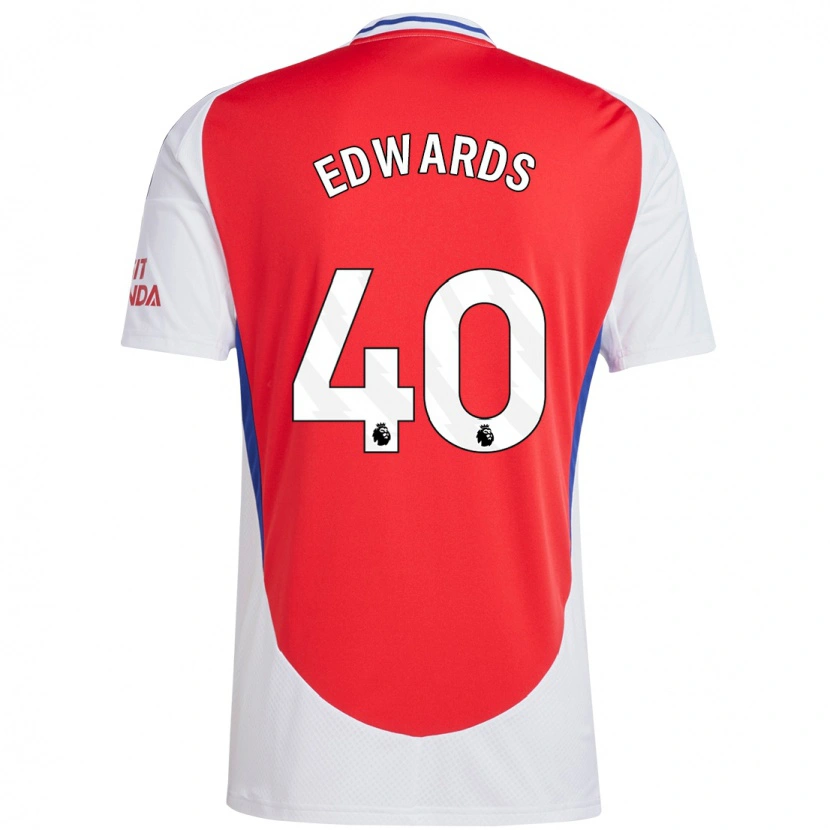 Danxen Kinder Khayon Edwards #40 Rot Weiß Heimtrikot Trikot 2024/25 T-Shirt Schweiz