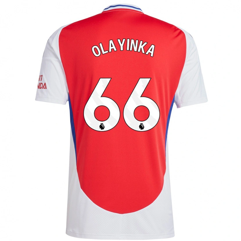 Danxen Kinder James Olayinka #66 Rot Weiß Heimtrikot Trikot 2024/25 T-Shirt Schweiz