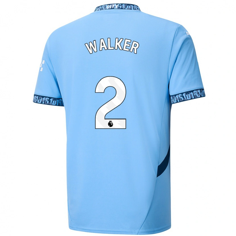 Danxen Kinder Kyle Walker #2 Marineblau Heimtrikot Trikot 2024/25 T-Shirt Schweiz