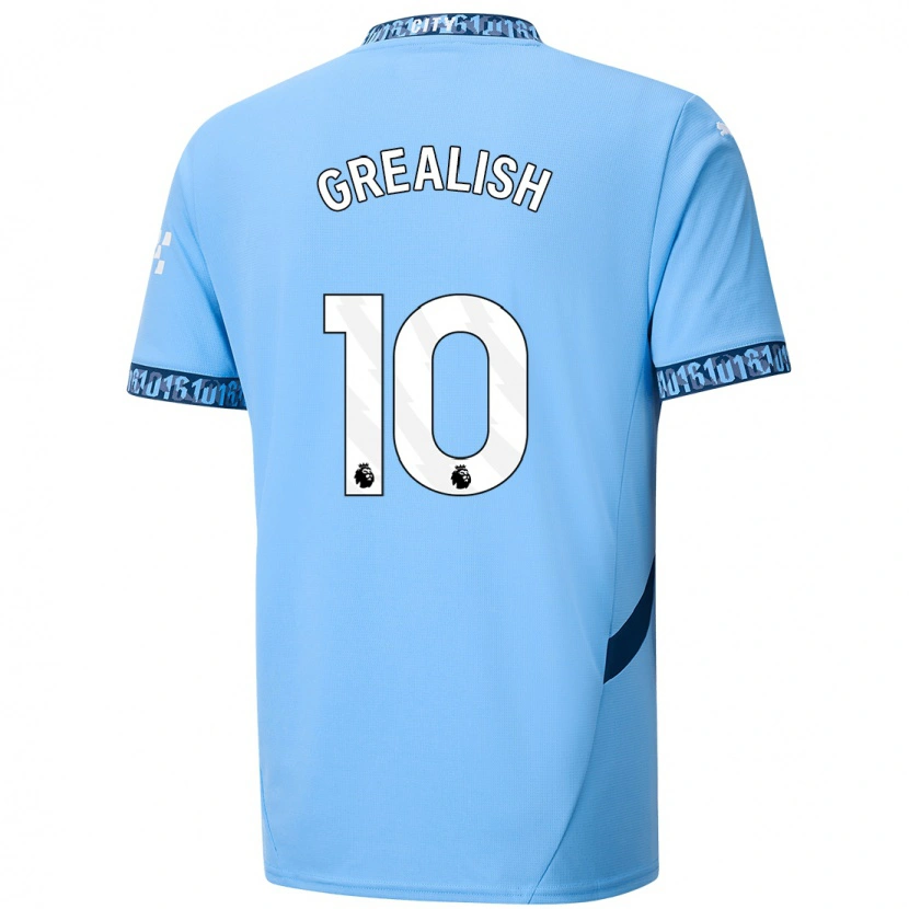 Danxen Kinder Jack Grealish #10 Marineblau Heimtrikot Trikot 2024/25 T-Shirt Schweiz