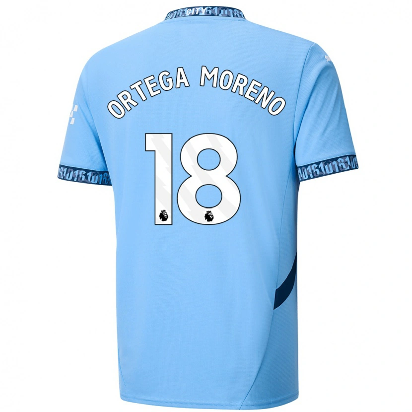 Danxen Kinder Stefan Ortega #18 Marineblau Heimtrikot Trikot 2024/25 T-Shirt Schweiz