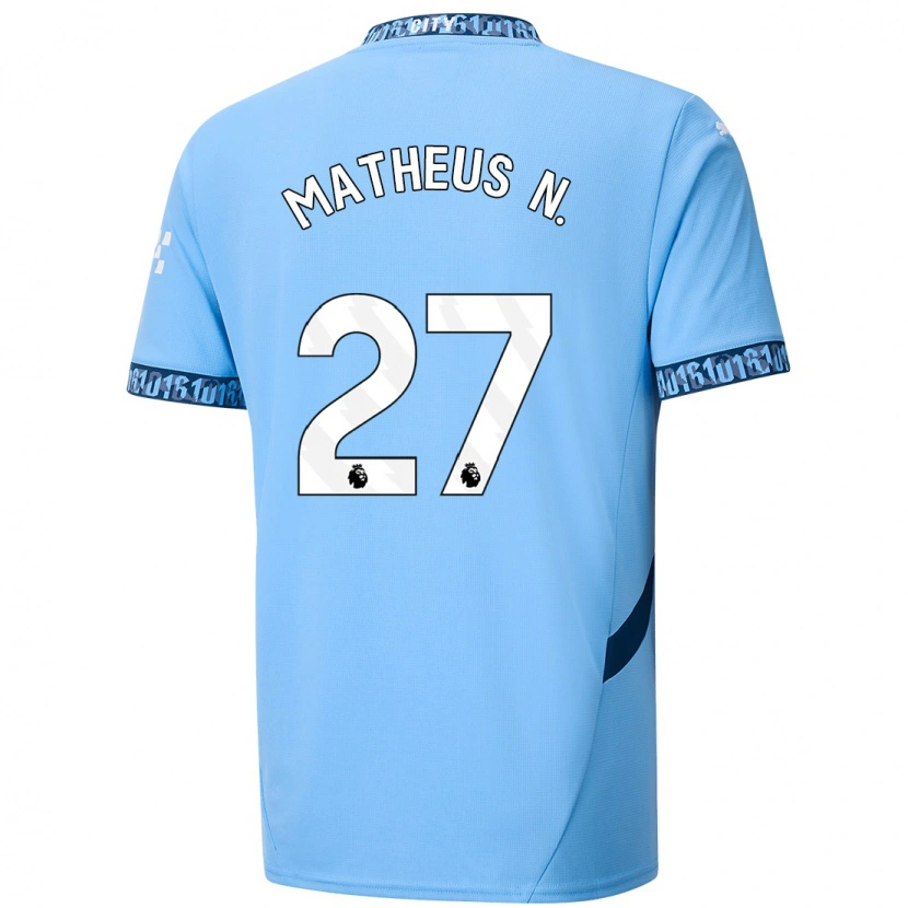 Danxen Kinder Matheus Nunes #27 Marineblau Heimtrikot Trikot 2024/25 T-Shirt Schweiz