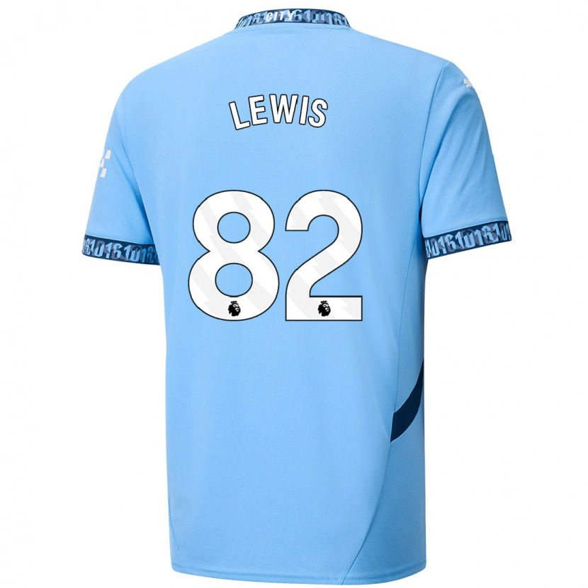 Danxen Kinder Rico Lewis #82 Marineblau Heimtrikot Trikot 2024/25 T-Shirt Schweiz