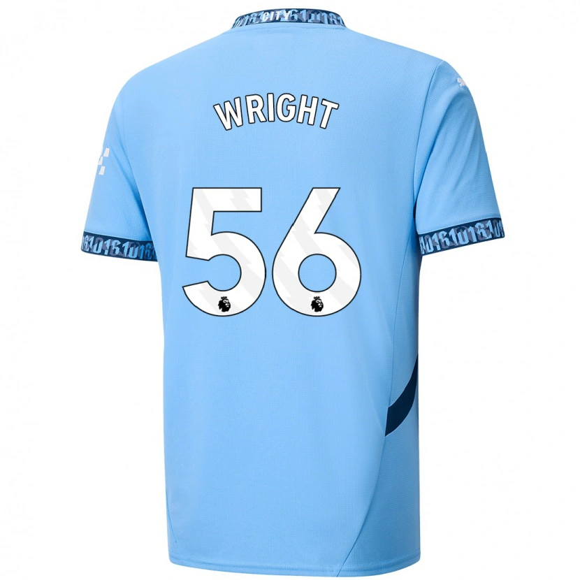 Danxen Kinder Jacob Wright #56 Marineblau Heimtrikot Trikot 2024/25 T-Shirt Schweiz