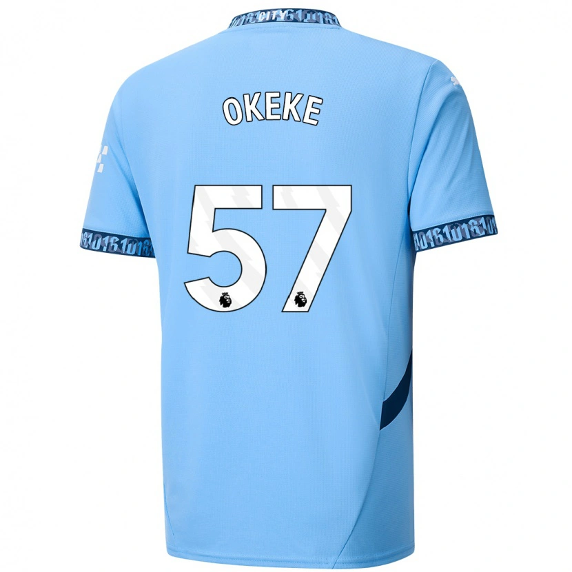 Danxen Kinder Michael Okeke #57 Marineblau Heimtrikot Trikot 2024/25 T-Shirt Schweiz