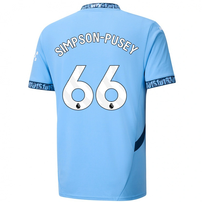 Danxen Kinder Jahmai Simpson-Pusey #66 Marineblau Heimtrikot Trikot 2024/25 T-Shirt Schweiz