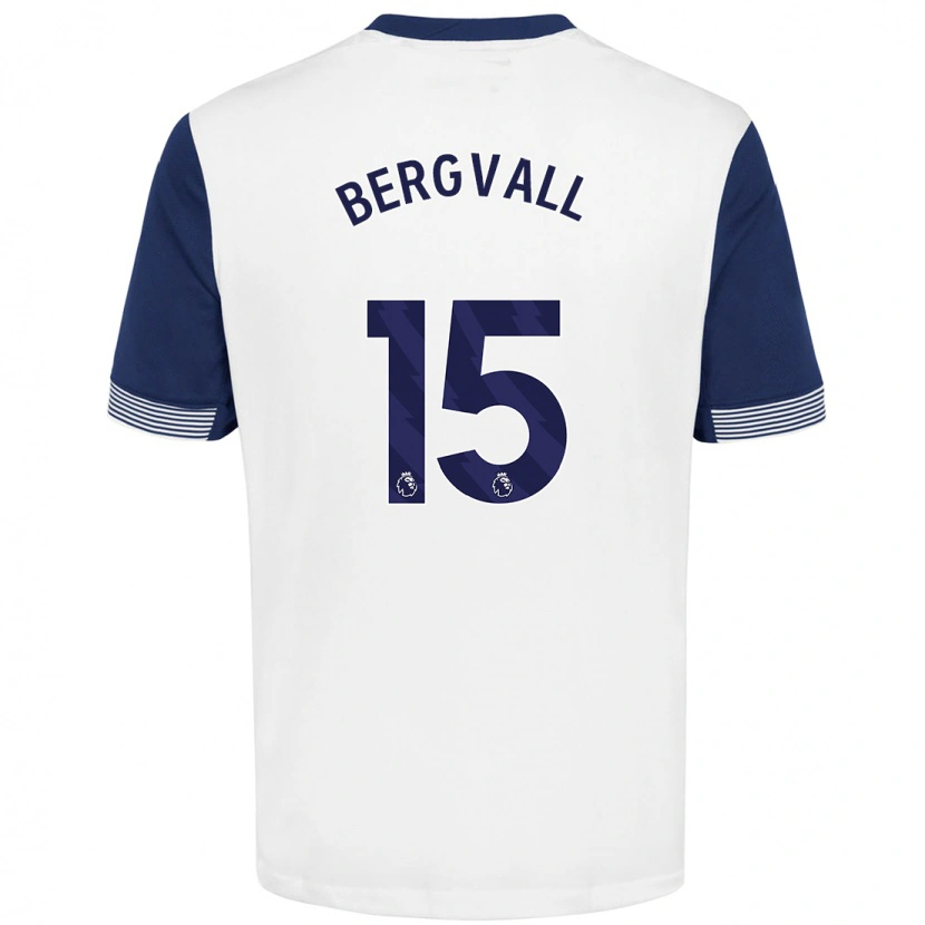 Danxen Kinder Lucas Bergvall #15 Weiß Blau Heimtrikot Trikot 2024/25 T-Shirt Schweiz