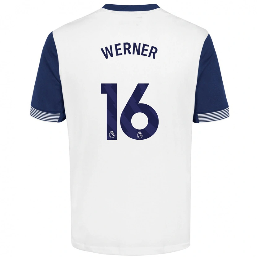 Danxen Kinder Timo Werner #16 Weiß Blau Heimtrikot Trikot 2024/25 T-Shirt Schweiz