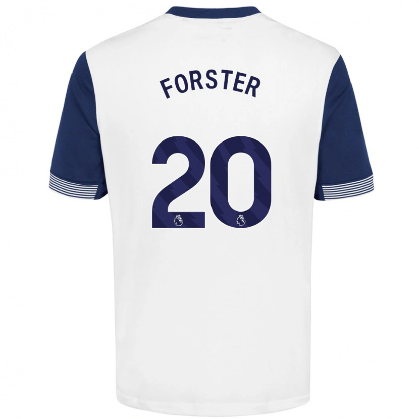 Danxen Kinder Fraser Forster #20 Weiß Blau Heimtrikot Trikot 2024/25 T-Shirt Schweiz