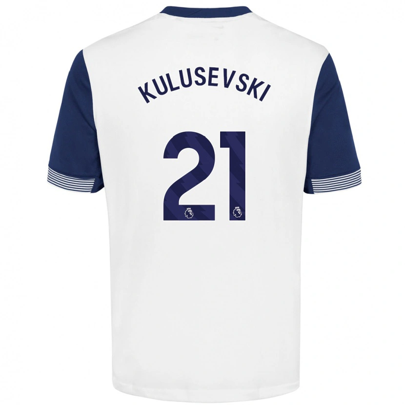 Danxen Kinder Dejan Kulusevski #21 Weiß Blau Heimtrikot Trikot 2024/25 T-Shirt Schweiz