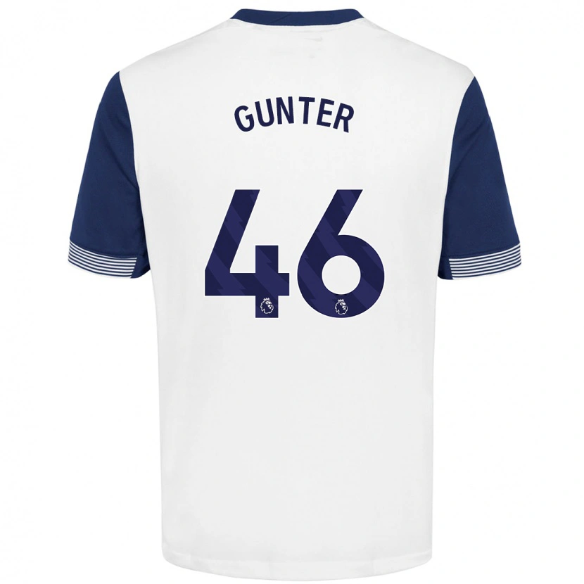 Danxen Kinder Luca Gunter #46 Weiß Blau Heimtrikot Trikot 2024/25 T-Shirt Schweiz