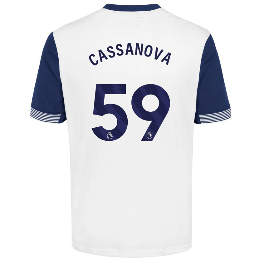 Danxen Kinder Dante Cassanova #59 Weiß Blau Heimtrikot Trikot 2024/25 T-Shirt Schweiz