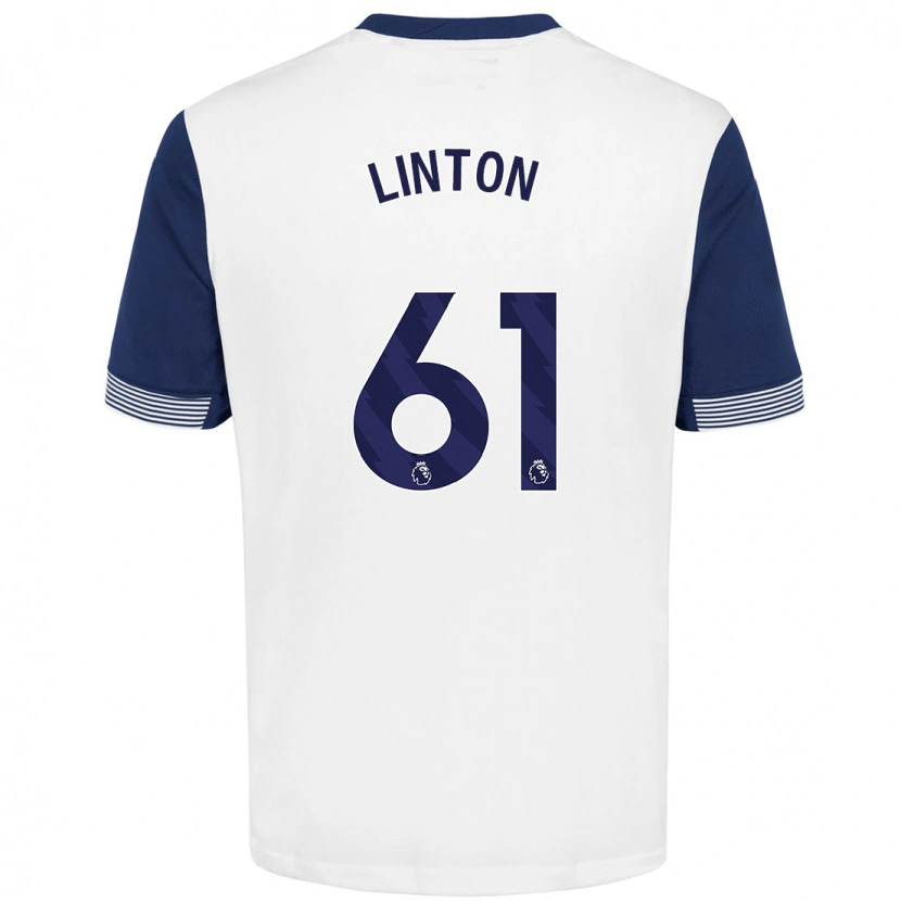 Danxen Kinder Jahziah Linton #61 Weiß Blau Heimtrikot Trikot 2024/25 T-Shirt Schweiz