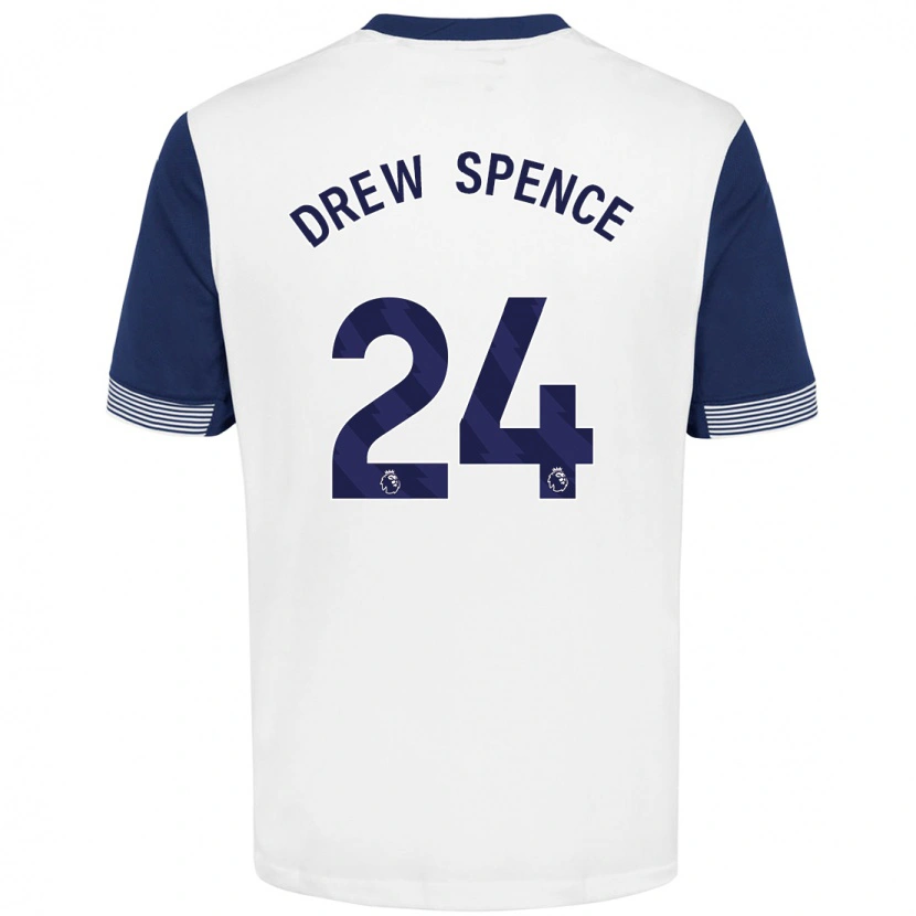 Danxen Kinder Drew Spence #24 Weiß Blau Heimtrikot Trikot 2024/25 T-Shirt Schweiz