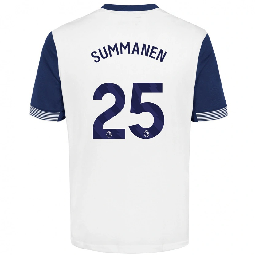 Danxen Kinder Eveliina Summanen #25 Weiß Blau Heimtrikot Trikot 2024/25 T-Shirt Schweiz