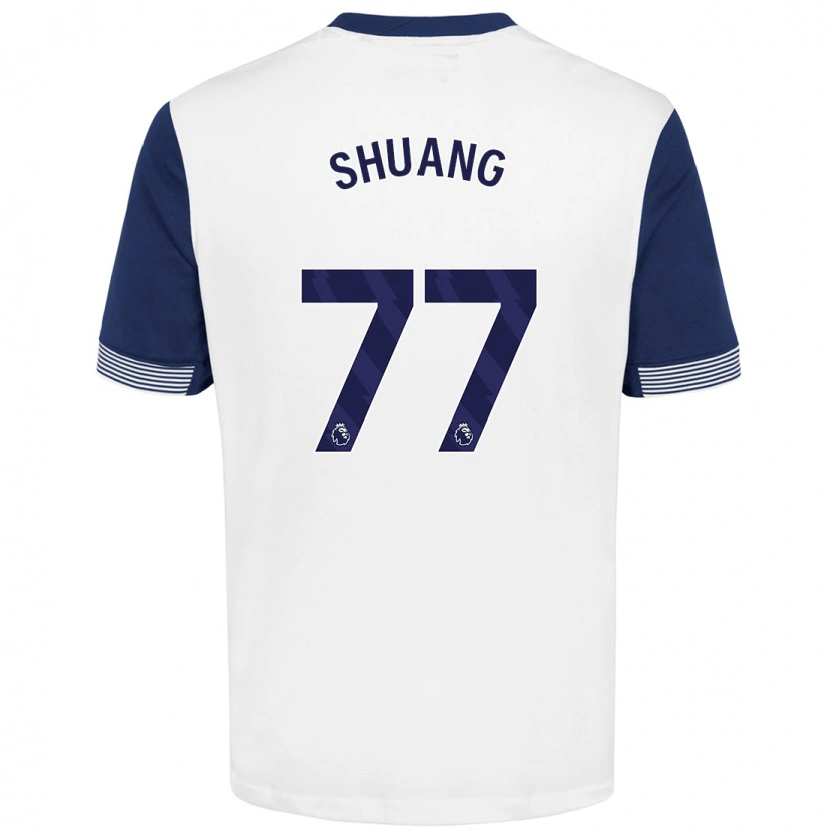 Danxen Kinder Wang Shuang #77 Weiß Blau Heimtrikot Trikot 2024/25 T-Shirt Schweiz