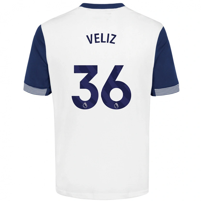 Danxen Kinder Alejo Véliz #36 Weiß Blau Heimtrikot Trikot 2024/25 T-Shirt Schweiz