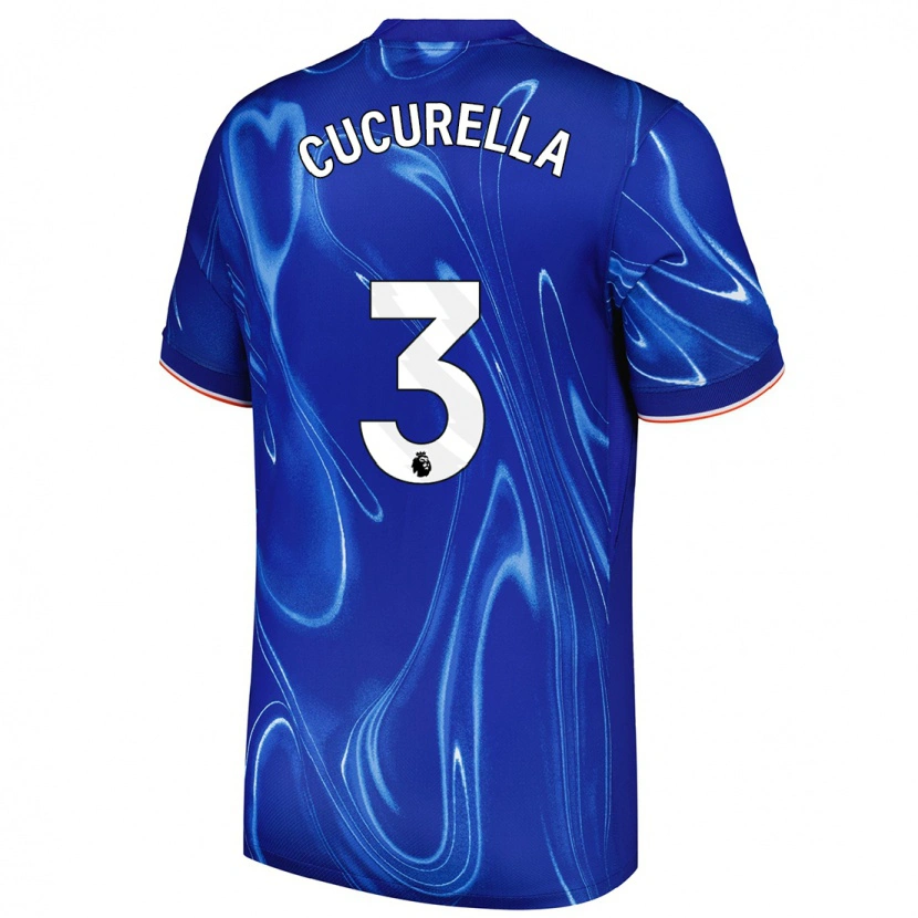 Danxen Kinder Marc Cucurella #3 Blau Weiß Heimtrikot Trikot 2024/25 T-Shirt Schweiz