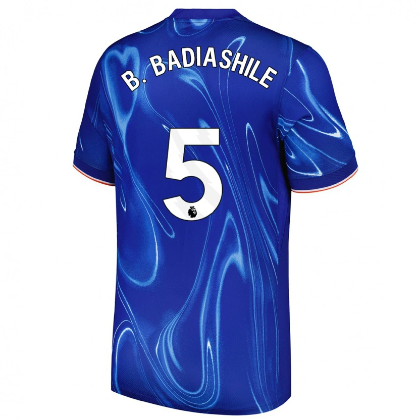 Danxen Kinder Benoît Badiashile #5 Blau Weiß Heimtrikot Trikot 2024/25 T-Shirt Schweiz