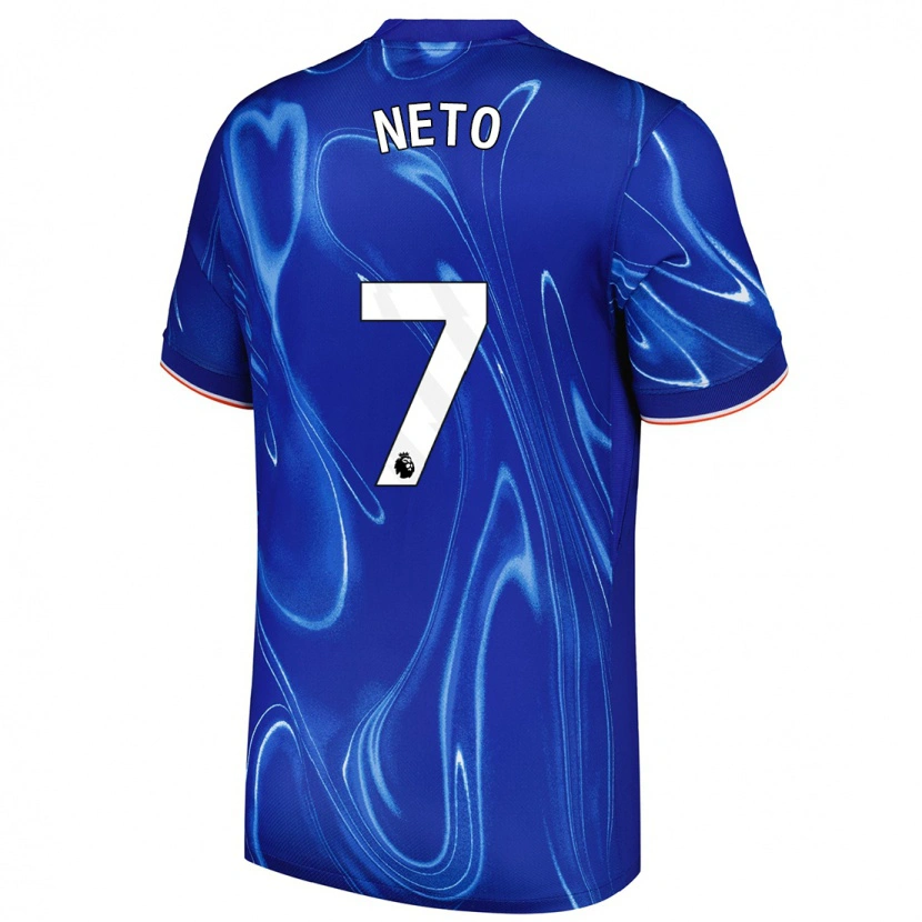 Danxen Kinder Pedro Neto #7 Blau Weiß Heimtrikot Trikot 2024/25 T-Shirt Schweiz