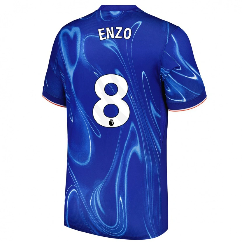 Danxen Kinder Enzo Fernández #8 Blau Weiß Heimtrikot Trikot 2024/25 T-Shirt Schweiz