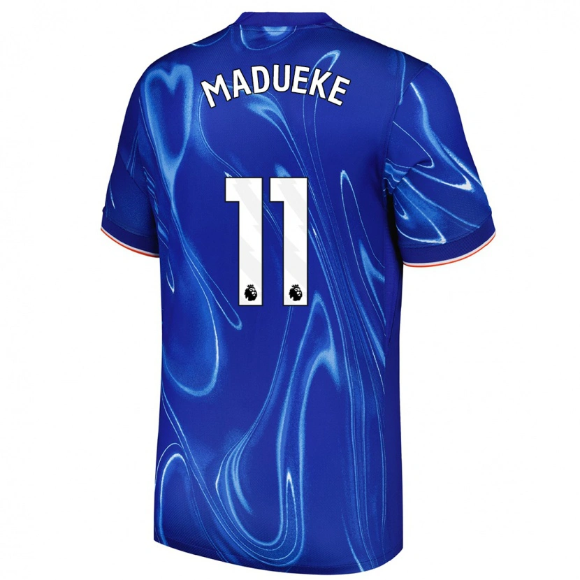 Danxen Kinder Noni Madueke #11 Blau Weiß Heimtrikot Trikot 2024/25 T-Shirt Schweiz