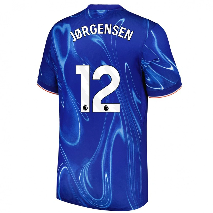 Danxen Kinder Filip Jørgensen #12 Blau Weiß Heimtrikot Trikot 2024/25 T-Shirt Schweiz