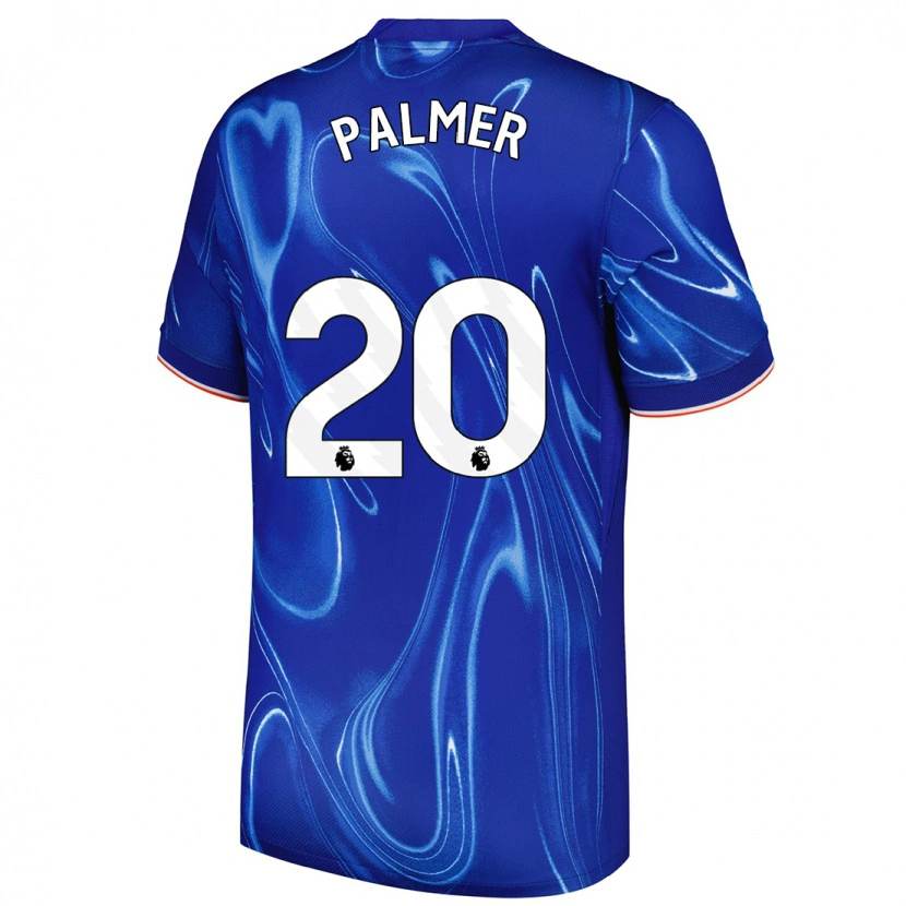 Danxen Kinder Cole Palmer #20 Blau Weiß Heimtrikot Trikot 2024/25 T-Shirt Schweiz