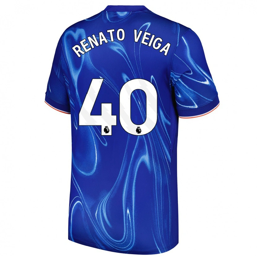 Danxen Kinder Renato Veiga #40 Blau Weiß Heimtrikot Trikot 2024/25 T-Shirt Schweiz