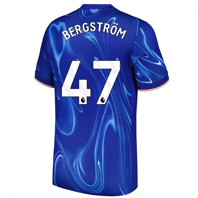 Danxen Kinder Lucas Bergström #47 Blau Weiß Heimtrikot Trikot 2024/25 T-Shirt Schweiz