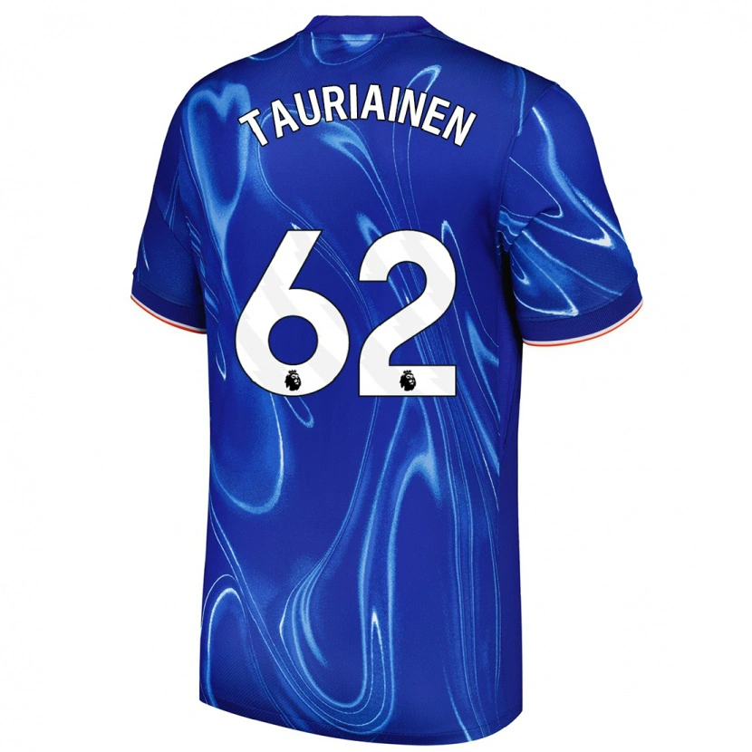 Danxen Kinder Jimi Tauriainen #62 Blau Weiß Heimtrikot Trikot 2024/25 T-Shirt Schweiz