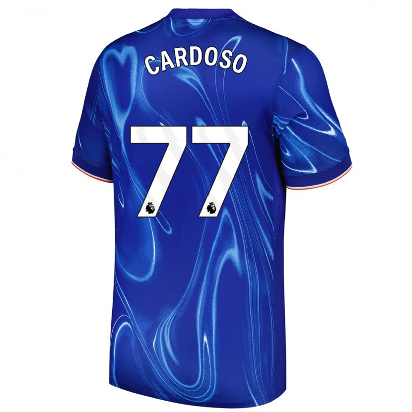 Danxen Kinder Leo Cardoso #77 Blau Weiß Heimtrikot Trikot 2024/25 T-Shirt Schweiz