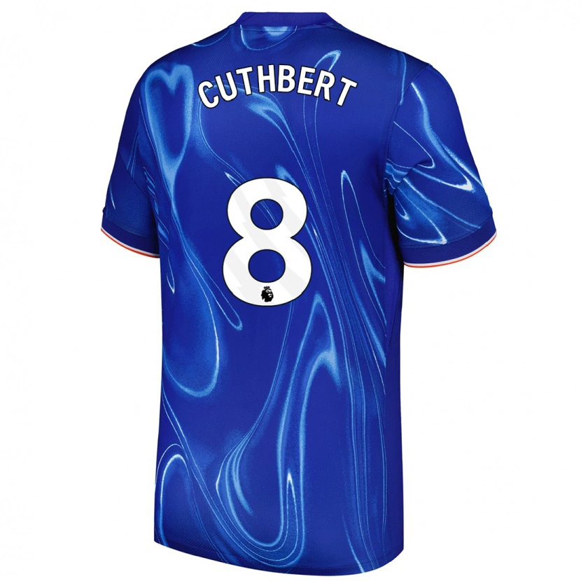 Danxen Kinder Erin Cuthbert #8 Blau Weiß Heimtrikot Trikot 2024/25 T-Shirt Schweiz