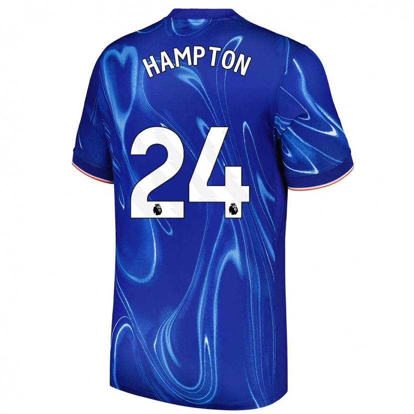 Danxen Kinder Hannah Hampton #24 Blau Weiß Heimtrikot Trikot 2024/25 T-Shirt Schweiz