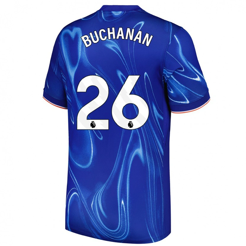 Danxen Kinder Kadeisha Buchanan #26 Blau Weiß Heimtrikot Trikot 2024/25 T-Shirt Schweiz