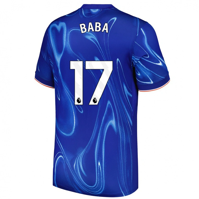 Danxen Kinder Abdul-Rahman Baba #17 Blau Weiß Heimtrikot Trikot 2024/25 T-Shirt Schweiz