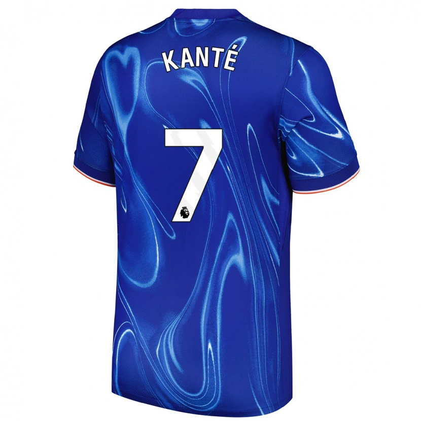 Danxen Kinder N'golo Kante #7 Blau Weiß Heimtrikot Trikot 2024/25 T-Shirt Schweiz