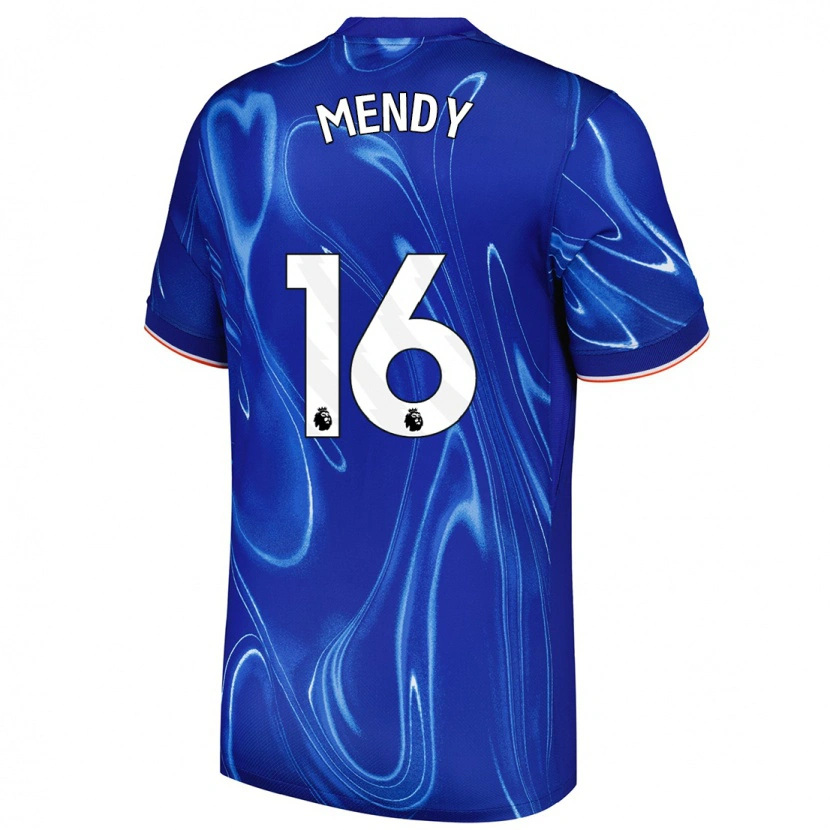 Danxen Kinder Edouard Mendy #16 Blau Weiß Heimtrikot Trikot 2024/25 T-Shirt Schweiz