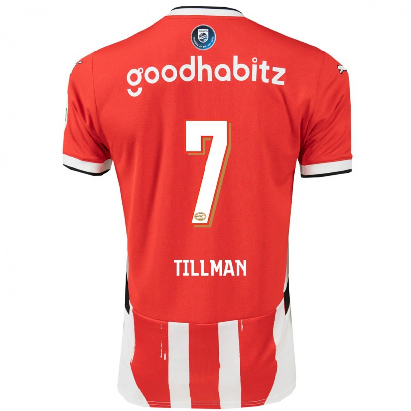 Danxen Kinder Malik Tillman #7 Rot Weiß Heimtrikot Trikot 2024/25 T-Shirt Schweiz