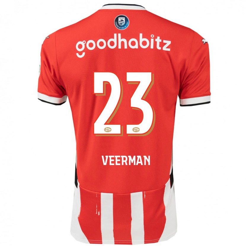 Danxen Kinder Joey Veerman #23 Rot Weiß Heimtrikot Trikot 2024/25 T-Shirt Schweiz