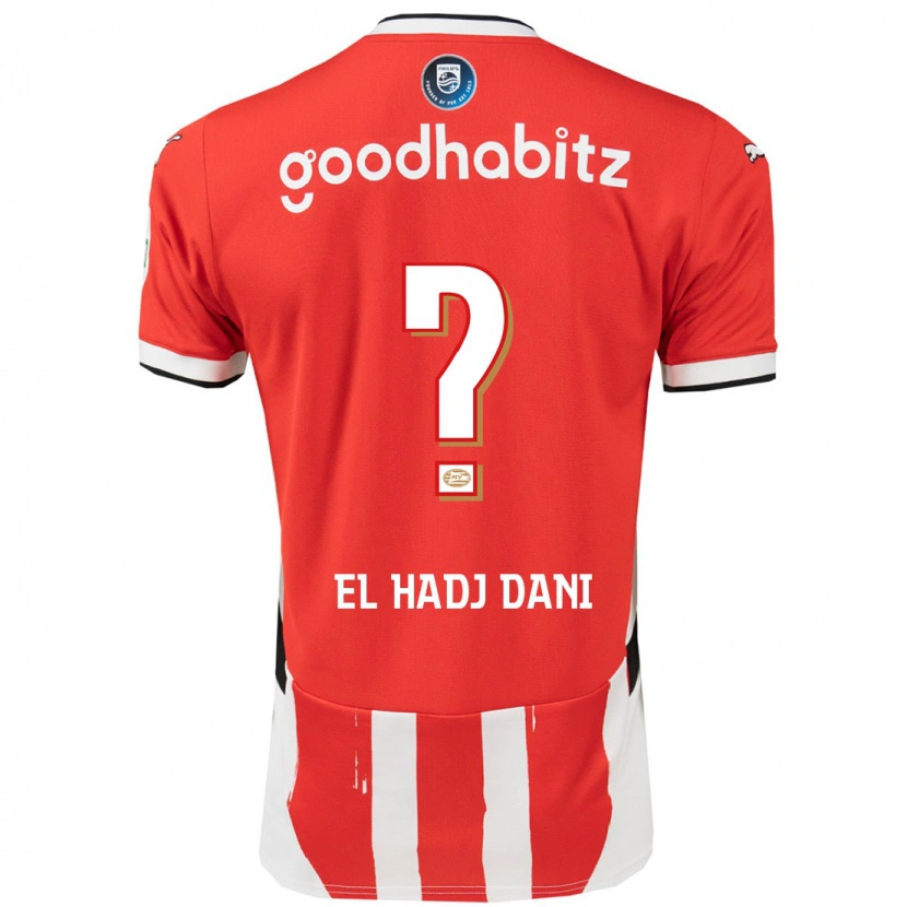 Danxen Kinder Soudais El Hadj Dani #0 Rot Weiß Heimtrikot Trikot 2024/25 T-Shirt Schweiz