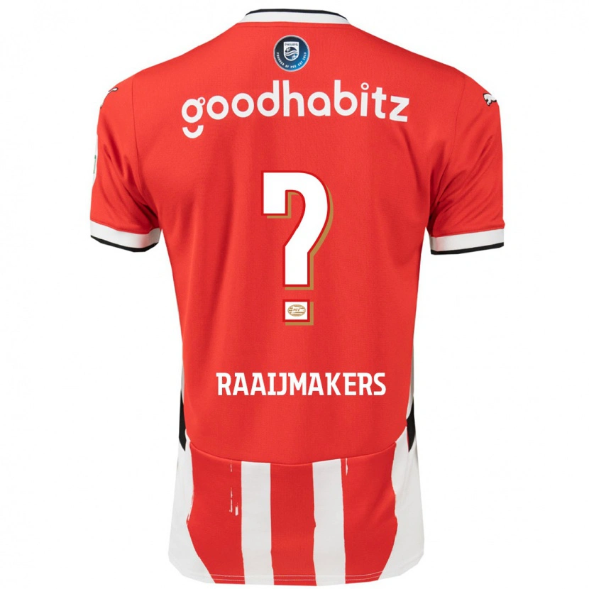 Danxen Kinder Lars Raaijmakers #0 Rot Weiß Heimtrikot Trikot 2024/25 T-Shirt Schweiz