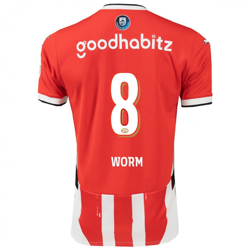 Danxen Kinder Siri Worm #8 Rot Weiß Heimtrikot Trikot 2024/25 T-Shirt Schweiz